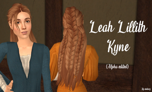 Two new hair conversions, Leah Lillith’s Kyne and Anto’s Keanu.Leah Lillith Kyne   Polycount: ~26k, 