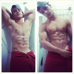 brentwalker092:  i-HOT award—ballcap-hottie-about-to-lose-that-towel edition :) 