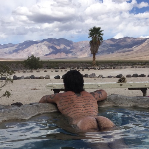 misterjackdarling: vacationing in Death Valley with my lover, smoking joints in a hot spring.