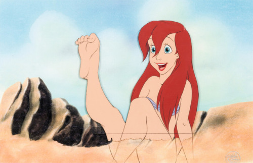Animation art from THE LITTLE MERMAID (1989) scene where Ariel discovers she has legs. The Little Me