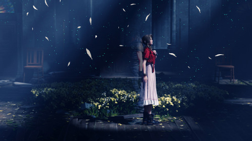 Presence - The idea in my head here is one evening, a few years after Zack died, Aerith, in tune wi