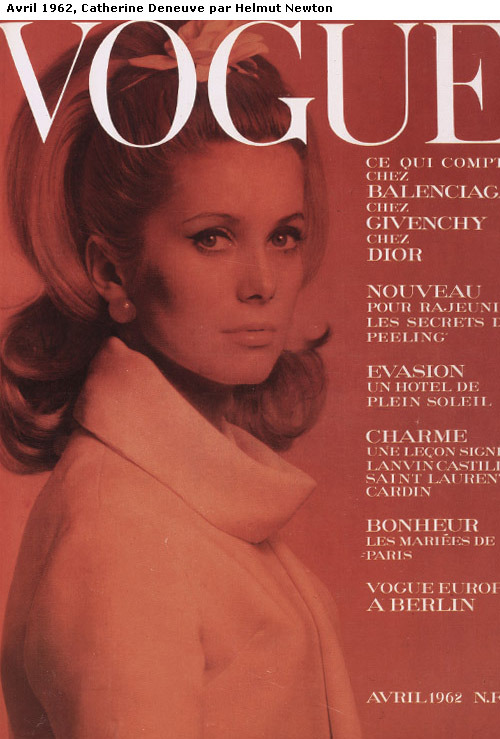 blockmagazine:  Catherine Deneuve for Vogue Paris April 1962, photographed by Helmut Newton