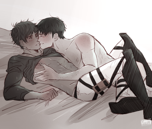 yuki119:  Gay babes for Deb who was in desperate need of some MarcoEren (ﾉ◕ヮ◕)ﾉ*:・ﾟ✧