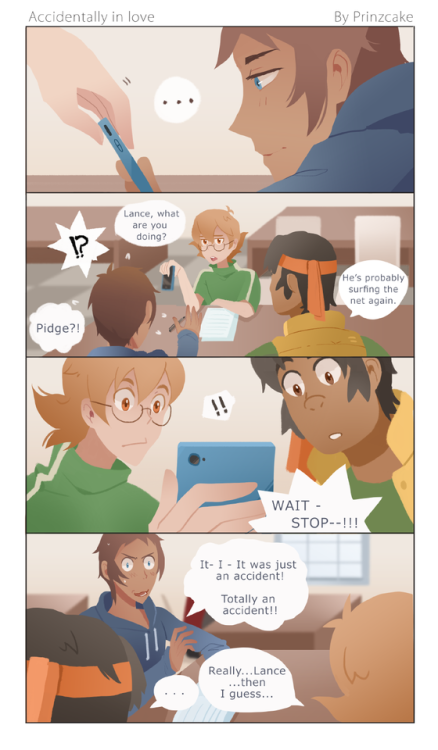 cadrilovesklance:  prinzcake:  A really late valentine comic! Its a college au, inspired by the fb msger filter. I also wrote a fic for this so read under the cut if you’re interested.. >< //  Also Shiro’s birthday is approaching soon and I