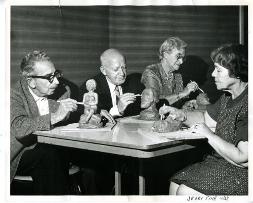 Partially identified thanks to Jewish Times reader Selma W! The second gentleman from the left is Ro