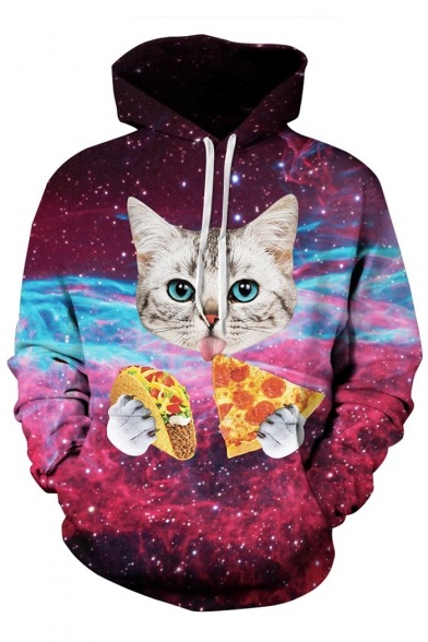 trustothers: Lovely In-style Sweatshirts  Cartoon // Digital Cat // Couple Cartoon