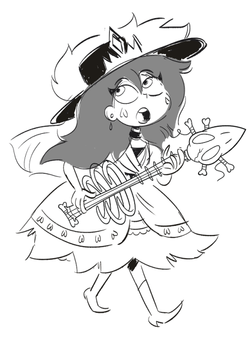 xx-kirasmile-xx:  hug-bees:  Also since people were asking on my twitter- originally Eclipsa had a crown hat and her hair became all messy and loose after the fight scene. This was a doodle I did for my own reference since there was no model sheet yet!