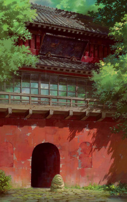 tomscholes:  anime-backgrounds:  As if you don’t already know… The great masterpiece by Hayao Miyazaki. Spirited Away. Created by Studio Ghibli.  You’ll want to follow this blog :) 