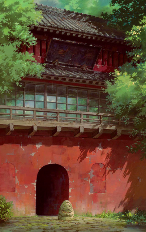 anime-backgrounds:As if you don’t already know… The great masterpiece by Hayao Miyazaki. Spirited Aw