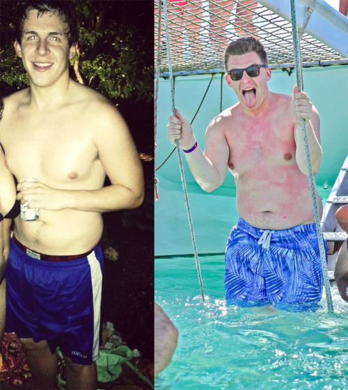 His frat bros turned the former high school heartthrob into their resident fat boy