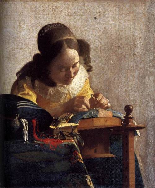 The Lacemaker, Johannes Vermeer, 1669-70