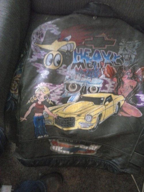 My Old Leather I Hand Painted.
