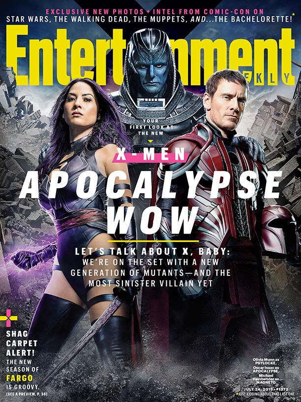 Let’s talk about X, baby! Your exclusive first look at X-Men: Apocalypse is here.
Photo credit: Michael Muller.