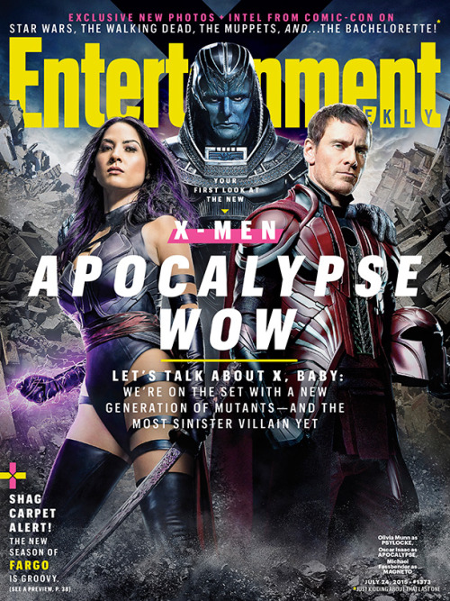 herochan:  X-Men: Apocalypse Cover of Entertainment Weekly ReleasedIn this week’s cover story, EW is on the set for an early look and details about next summer’s comic book blockbuster X-Men: Apocalypse. Check out the full story at Entertainment