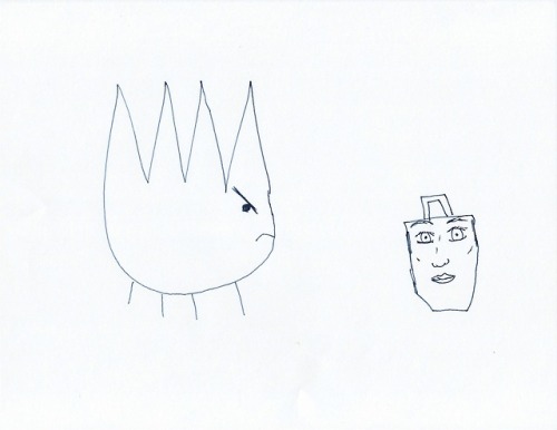 andrewsillustrating: Inktober 6th My wife @foolishandfurious drew me these little nightmares. Leroy 