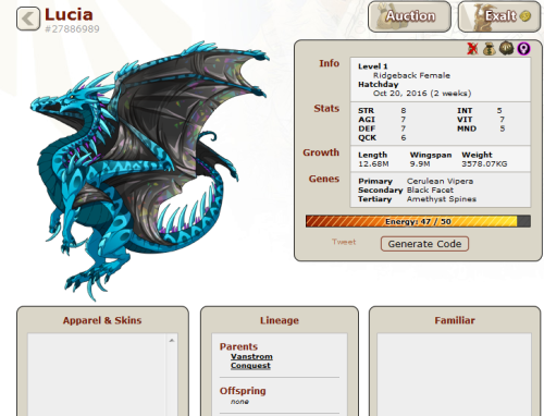Lucia, only daughter of the late Prince Vanstrom, is now available with bio + art.400g on AH.