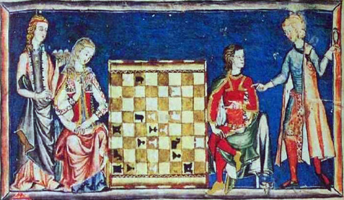 Libro de los Juegos, (Book of games), commissioned by Alfonso X of Castile and completed in his scri