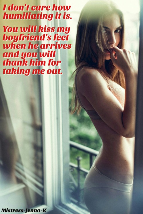 mistress-jenna-k:Swallow your pride.