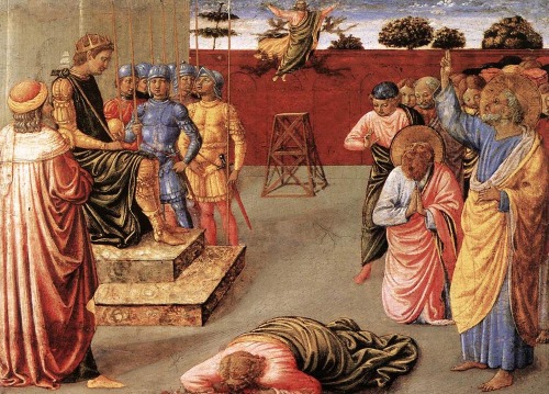 benozzo-gozzoli: Fall of Simon Magus, 1462, Benozzo GozzoliMedium: panel,temperawww.wikiart.