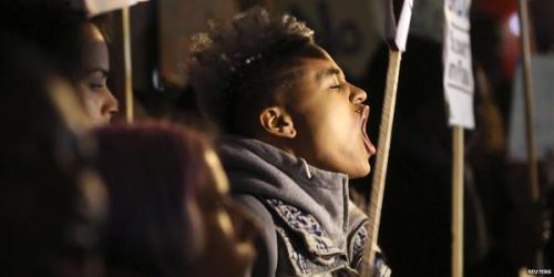 stereoculturesociety:  CultureHISTORY: #FergusonDecision Protests - London - Nov. 26, 2014 All from tonight in London in front of the U.S. Embassy. Photo #6 (three people) features the family of Mark Duggan who was shot by police in Tottenham, North