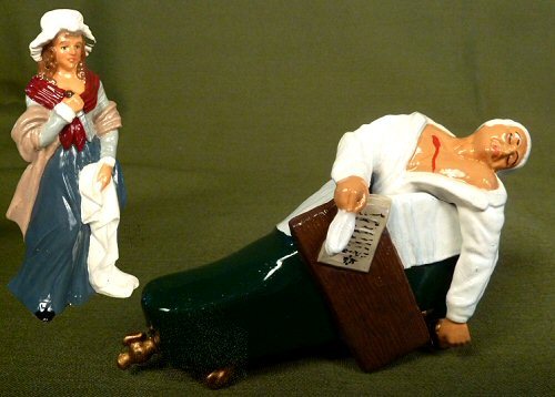 bunniesandbeheadings:Figurines of notable figures/events of the French Revolution.From top to bottom