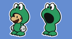 suppermariobroth:  Frog Suit Mario from Paper