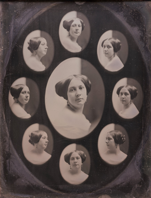 Southworth and Hawes, Portrait of a woman in nine oval views, 1845-1861 (Museum of Fine Arts, Boston