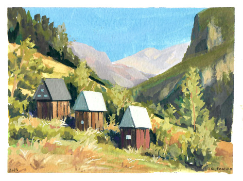 More Pleinair Mountain Paintings From Last Week As I Was In The French Alps! Pleinair Is Hard And I Havent