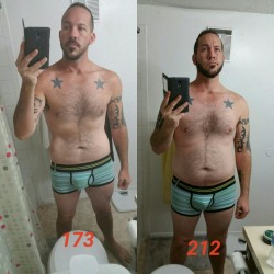 porkchop69yum:  6 months later and 39 lbs