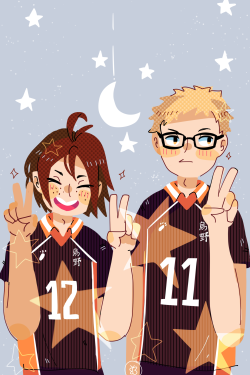 Librebananr:  For @Reispajamas Who Requested A Starry Tsukki And Yamaguchi Iphone