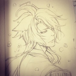 minoru-chan:Kogitsunemaru.. I have been playing 5-3 for more then 50 round where are you (╥Д╥ ) #刀剣乱舞 #kogitsunemaru #drawing #fanart #sketch #小狐丸 #toukenranbu