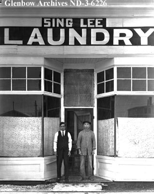 orientallyyours:Sing Lee Laundry in 1932, Edmonton, Alberta. Photographer unidentified. Reference nu