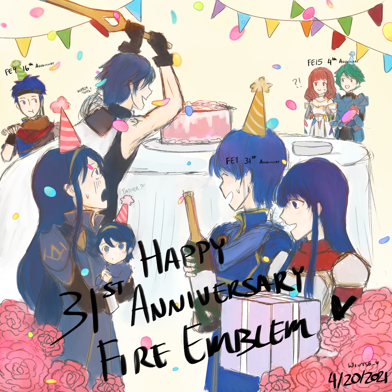 Reddit - fireemblem - Happy 2nd anniversary, FE3H!! [OC]