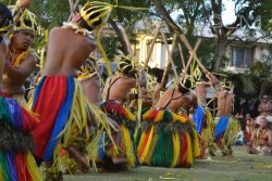     Yap Bamboo Dance, By Clm Photography.    