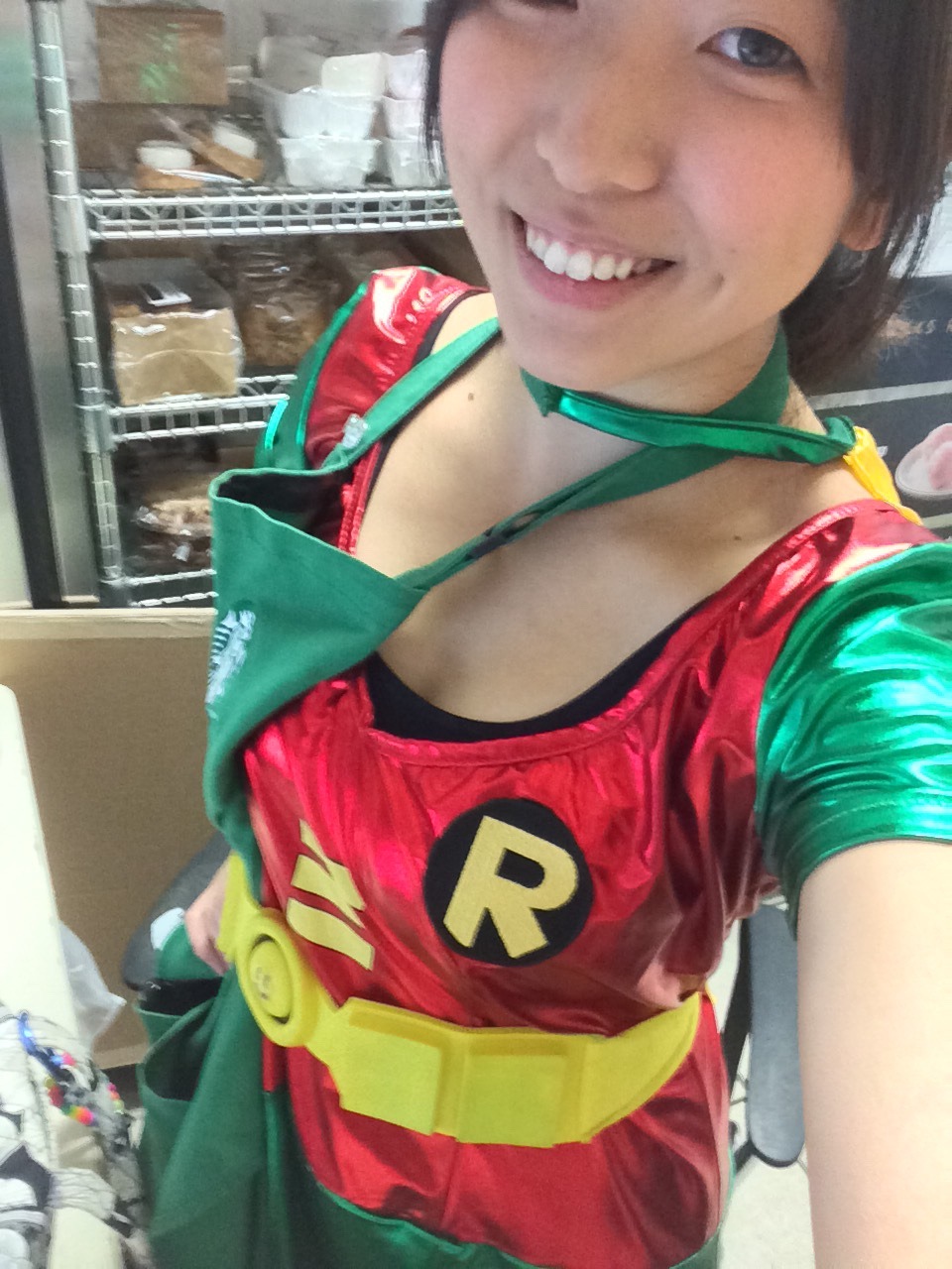 sekushipaichi: An odd assortment of pics tonight: 1) ‘Superhero Day’ at work