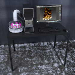 fuocogo: loveforhergirlfriendhaver:  kimlaughton:  Computer in freezer room, running fire simulation. Waste heat generated by CPU used to maintain Tamagotchi battery operating temperature.  ??????????????   This is an exact representation of how I run