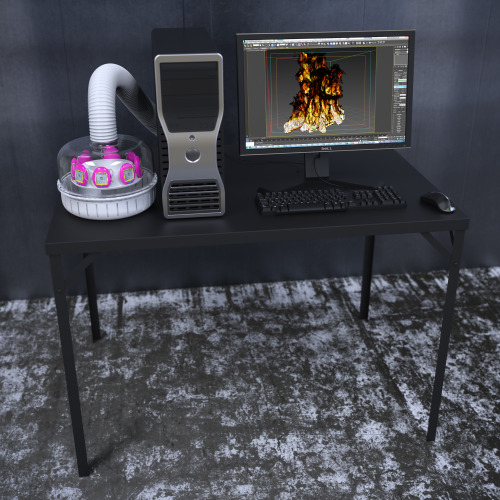 fuocogo:loveforhergirlfriendhaver:kimlaughton:Computer in freezer room, running fire simulation. Was