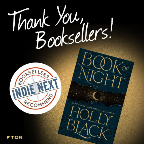 We are so excited to have not one, but TWO Indie Next picks in May—Book of Night by Holly Blac