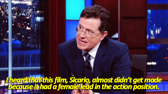 sandandglass:  Emily Blunt on the Late Show 