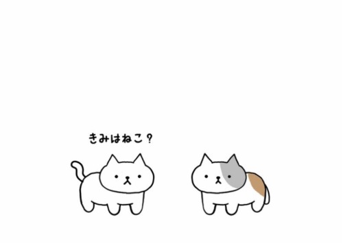 fuzzyfault:きみはねこ？うん。きみは？-are you a cat?yep. and you?