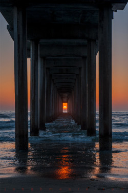 magicalnaturetour:  Photo credit: John H Moore ~ The sun only lines up like this twice per year. 