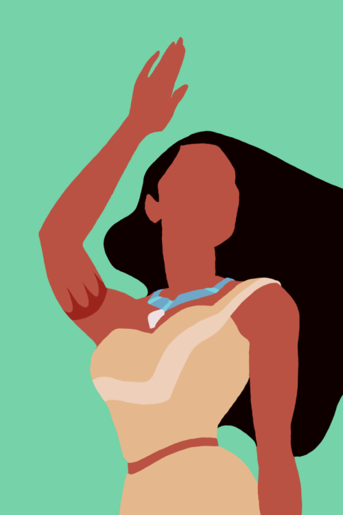 Minimalist Phone Backgrounds❧Pocahontas, she goes wherever the wind takes her