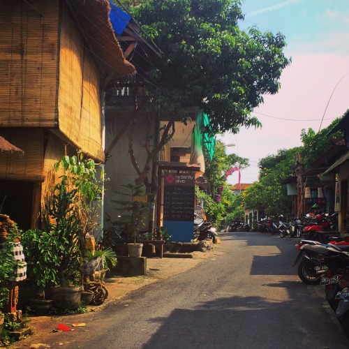 maddoverseas:  29 January - Heading for the final yoga class of my week in Ubud: 4pm Friday vinyasa 