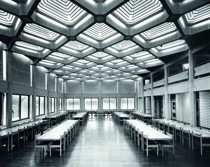 brutalistinteriors:  Hilda Besse Building, St. Antony’s College, Oxford (1962)