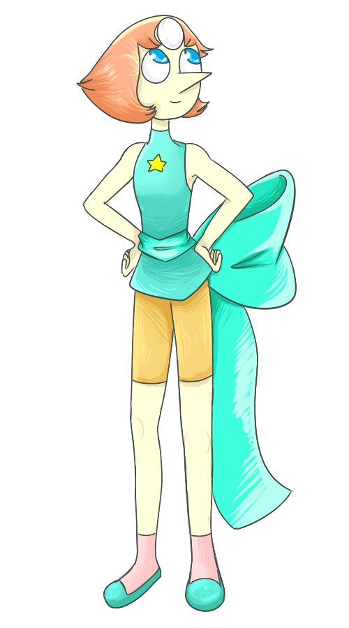 pearlsnose:  I did a collab with gemfused! She did the lineart for Pearl and coloring