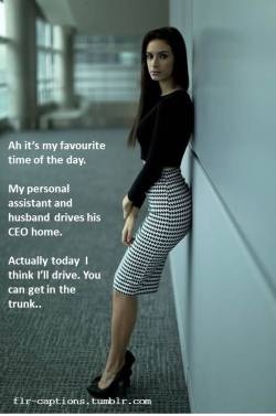 Flr-Captions:  Ah It’s My Favourite Time Of The Day.  My Personal Assistant And