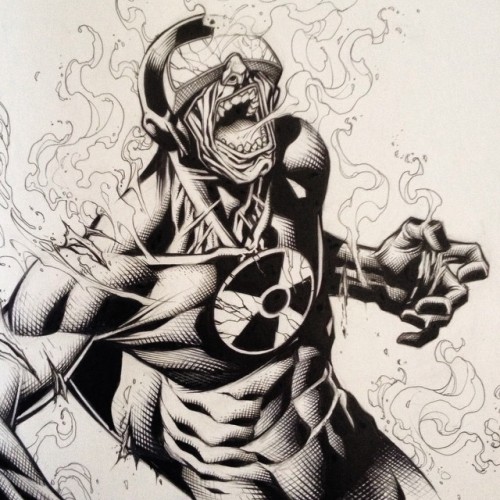 jvareseart #Solar #inks complete.  #Shaving down my pending list of #commissions.  I need some #Cuban #coffee…lol.