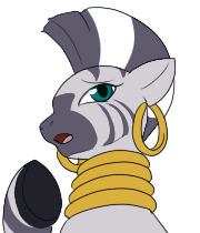 notsoevilenchantress:  (bluh, I must go. So I shall show off the portraits of her I have so far. When I’m not hurting for money as I am now, I’ll get more and kick this blog up a notch.)  =o Yay Zecora~! x3
