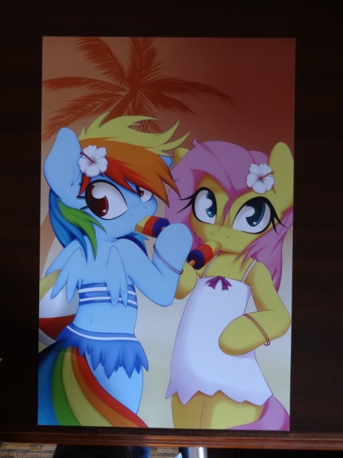 smittysart:  Thanks for waiting.. Again, and well here they are! Just over 3 months later my contribution for Bronycon; (Apologies for the terrible ass camera man, Jesus Christ) Big thanks to Kevinsano for agreeing to colour both the Cheerleader picture