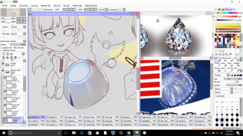 I hate my liiiiiiiife~watch me slap some color down to make it look semi like a jewel LOL I totally 